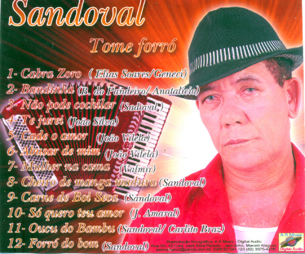 Sandoval - Tome Forró - verso