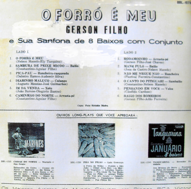 Gerson Filho - 1964 - O forro e meu - capa verso