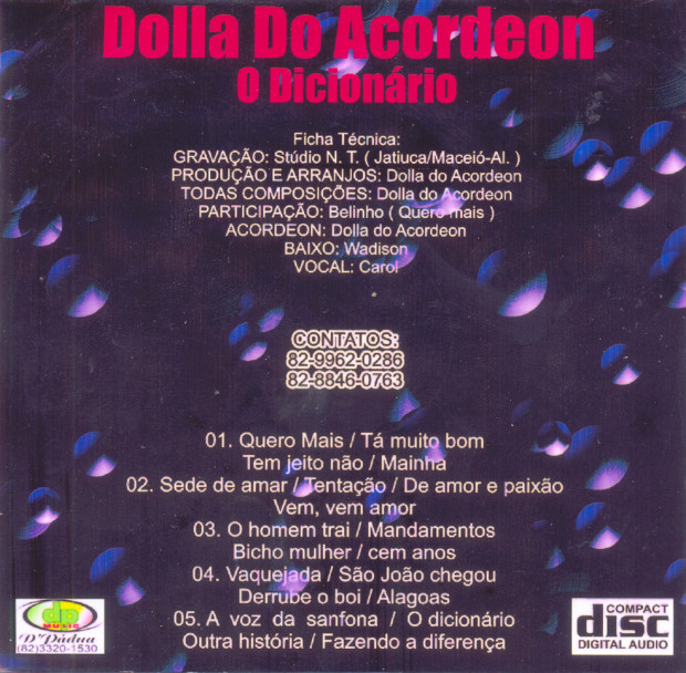 Dolla do Acordeon - O Dicionário - verso