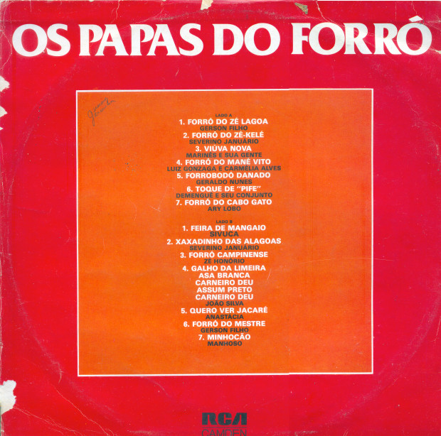 Os Papas do Forro - verso700