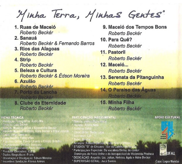 Roberto Beckér - Minha Terra, Minha Gente - verso