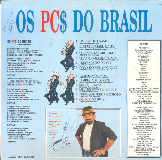 Tinan Rodrigues - Os PC$ do Brasil - verso2