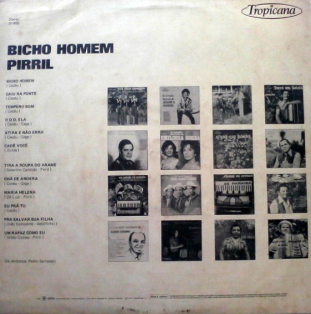 Pirril – Bicho Homem - capa verso