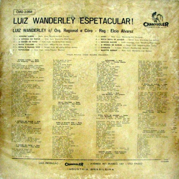 Luiz Wanderley - Espetacular - verso