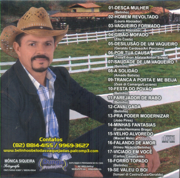 Belinho - Forrozão de Vaquejada - capa verso