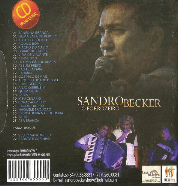 Sandro Becker – 100 anos de Gonzagão - verso