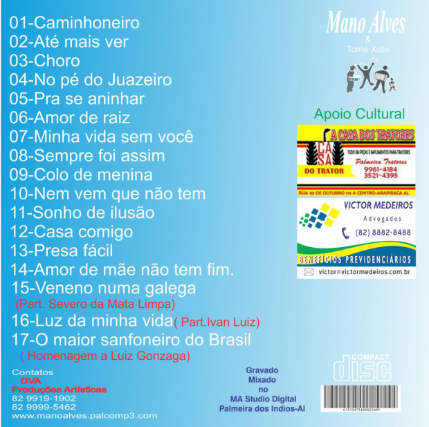 Mano Alves e Tome Xote - verso