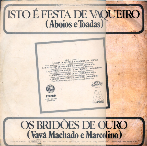 Vava Machado e Marcolino - verso