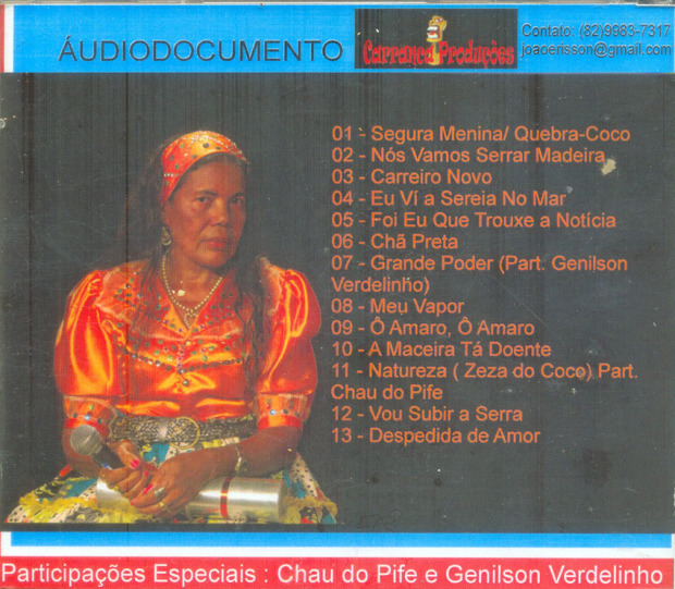 Zeza do Coco - capa verso