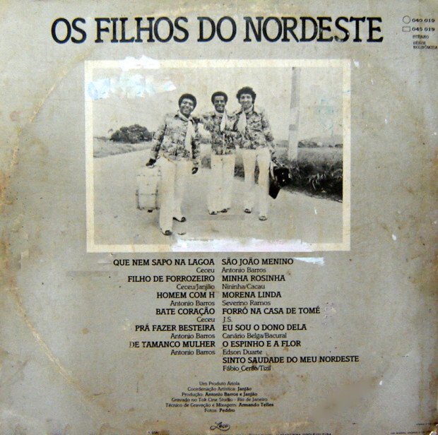 Os Filhos do Nordeste – Filho de Forrozeiro -verso