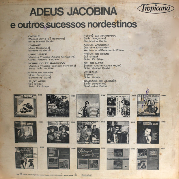 Adeus Jacobina - verso