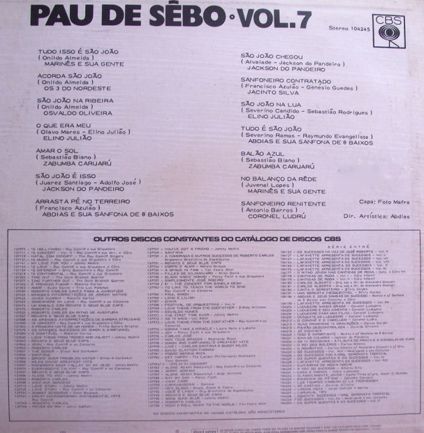 Pau de Sebo - Vol 7 - verso