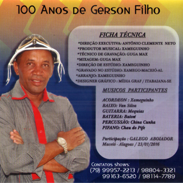 Antonio Neto - 100 anos de Gerson Filho- Ficha