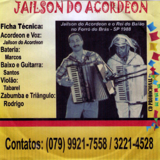 Jailson do Acordeon - Comemorando os 100 anos do Rei do Baião - verso