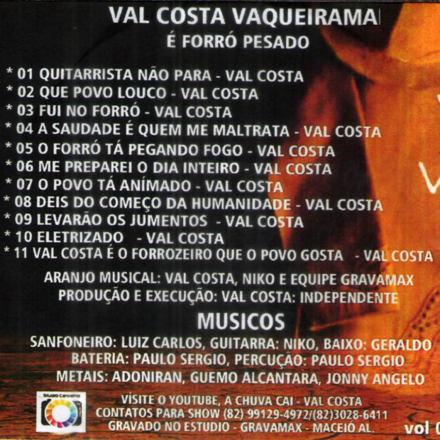 Val Costa - Vaqueirama - Verso